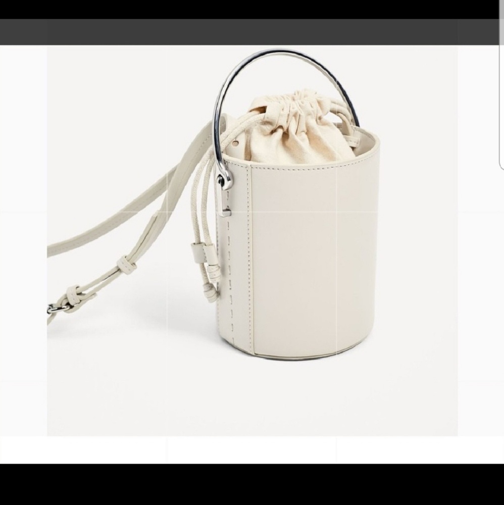 Zara crossbody bag with metallic handle
